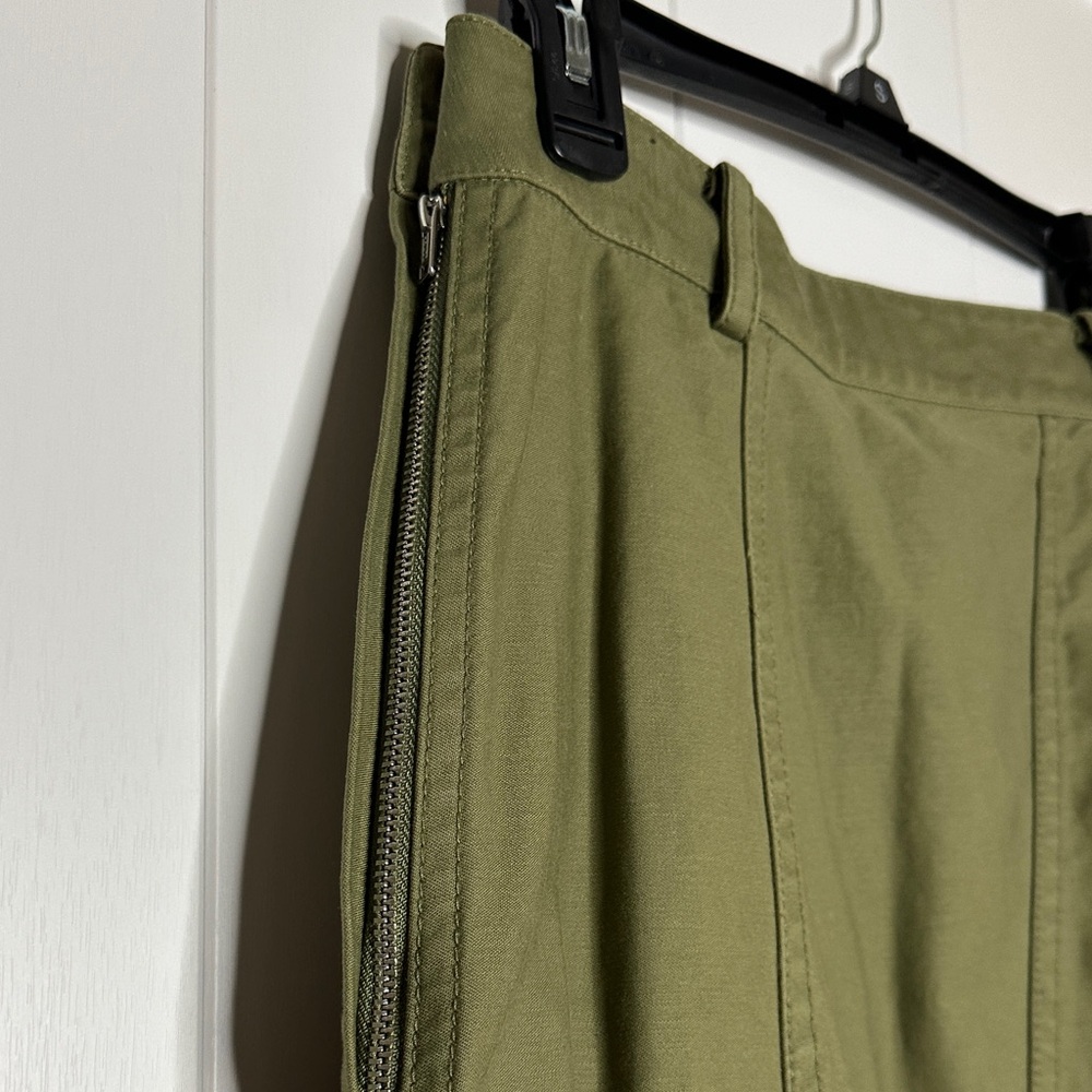 3.1 Phillip Lim Asymmetrical Olive Skirt - Picture 7 of 8